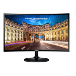 Monitor Curvo Samsung 24" FHD, HDMI, VGA, Freesync, Preto