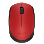 MOUSE WIRELESS SEM FIO MINI USB ÓPTICO LOGITECH M170 | VERMELHO